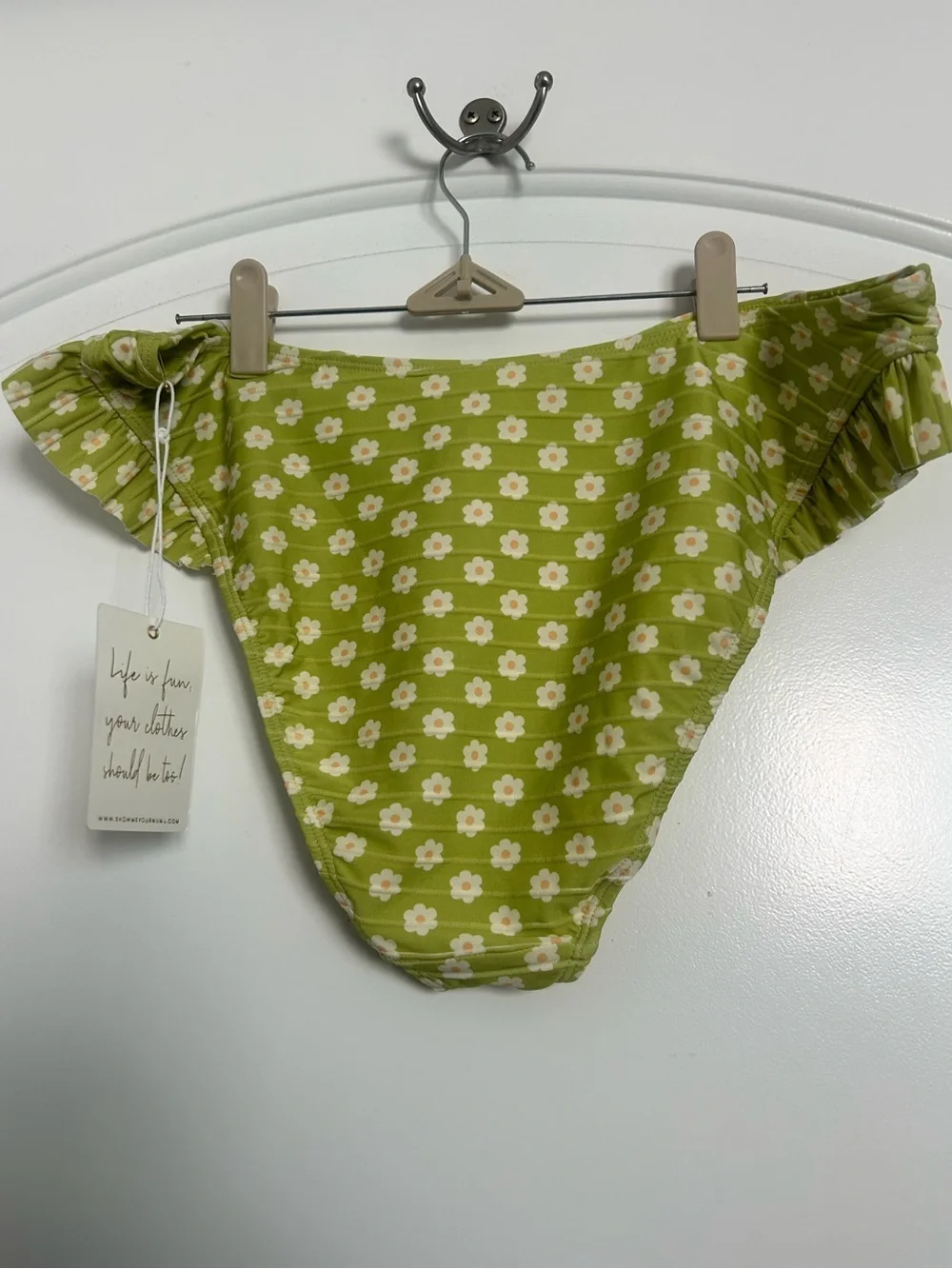 Show Me Your Mumu Green Floral Daisy Bikini Bottoms NWT size XXL beach vacation